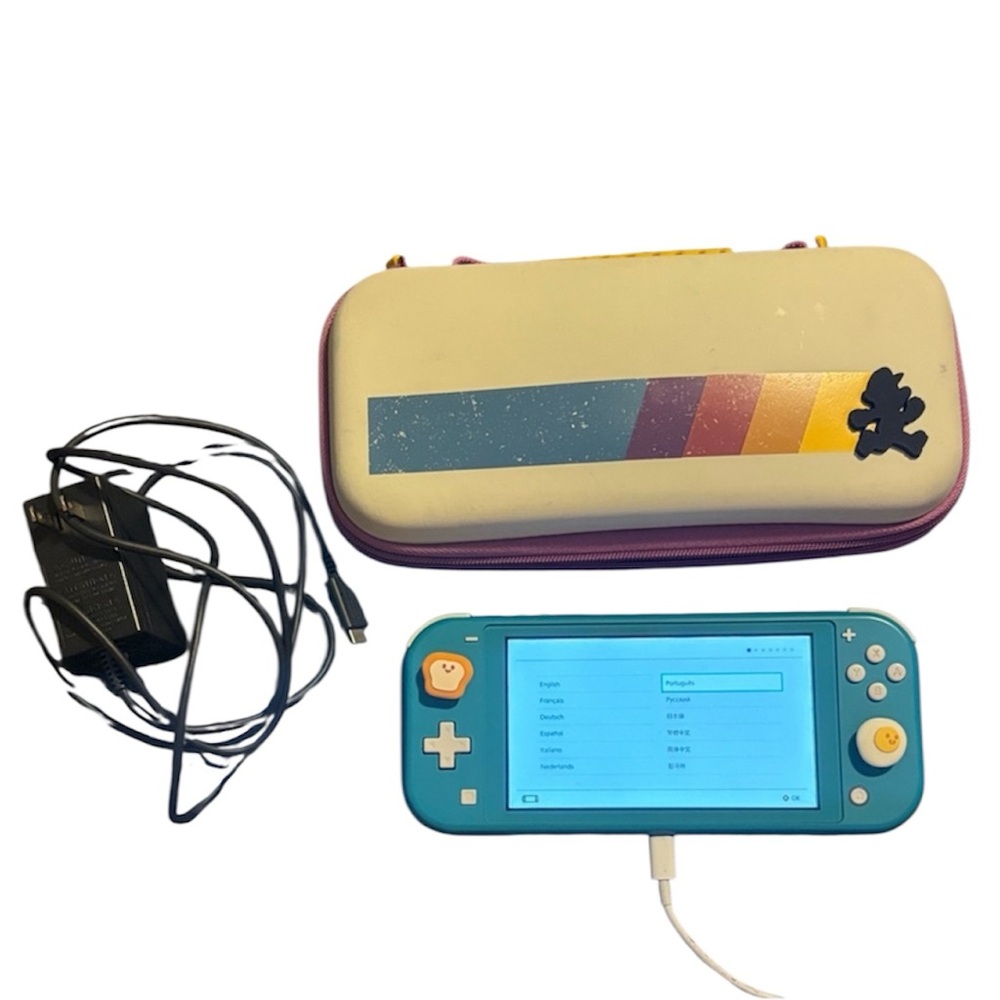 Nintendo switch lite Handheld Console in Blue with Accessories